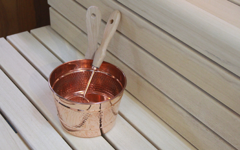 SAUNA BAKIR KOVA KEPÇE TAKIMI Envoy Spa